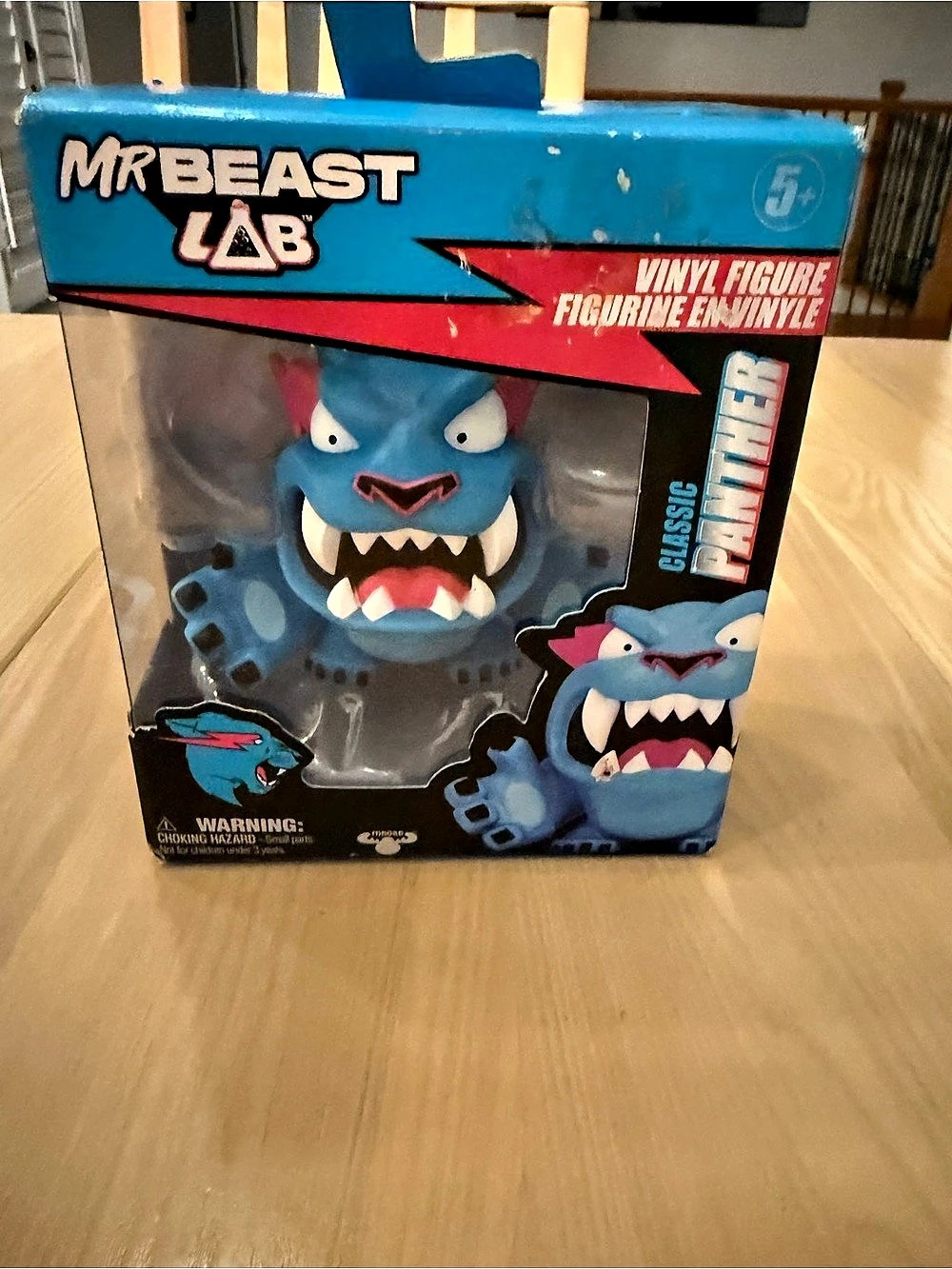 MrBeast Lab Vinyl Figure Classic Blue Vinyl Figure Like New